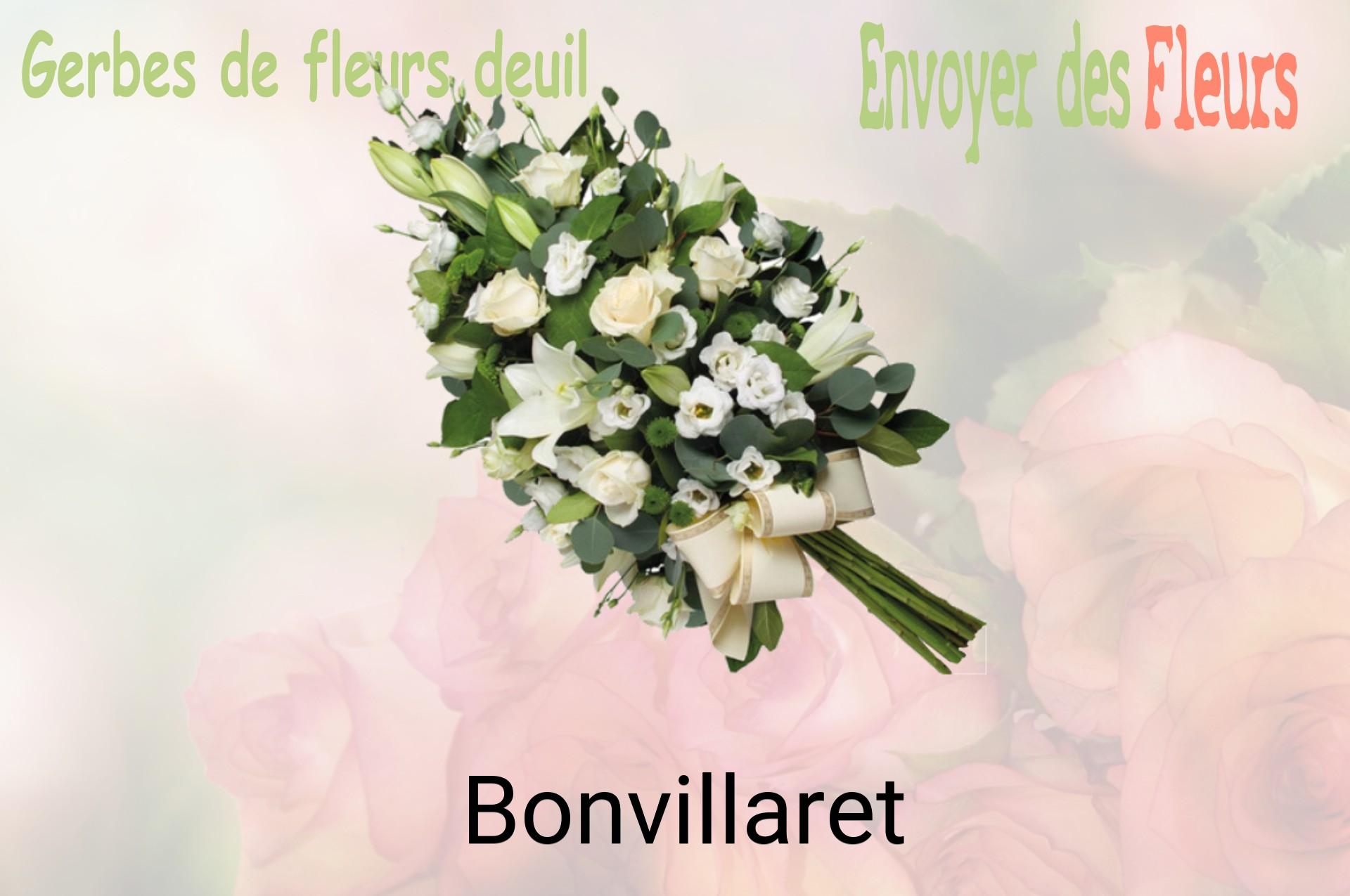 Gerbe de fleurs de deuil livrée à Bonvillaret
